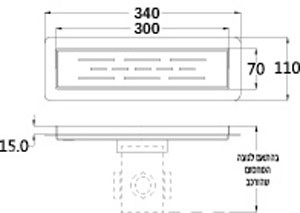 תעלת ניקוז 300 מ